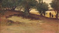 William Morris Hunt - Sand bank With Willows